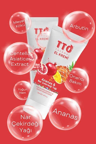 Tto Thermal El Kremi Ananas & Nar Çekirdeği Yağı 50 Ml