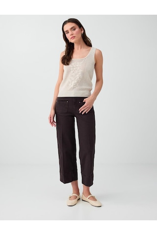 Jimmy Key Acı Kahve Cep Detaylı Normal Bel Denim Pantolon 6sw187116803 Acı Kahverengi