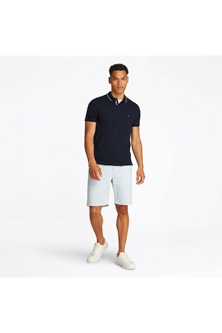 Tommyhilfiger Polo Yaka Logo Pike T-shirt.regular Fit Siyah