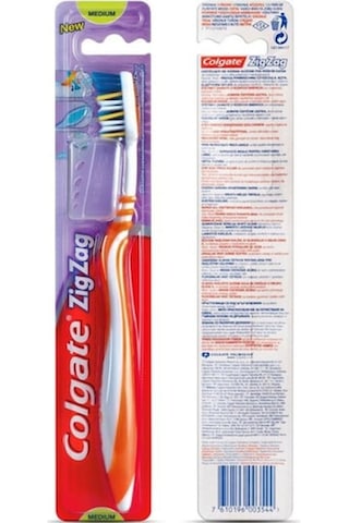 Colgate ZigZag Kapaklı Diş Fırçası Medium
