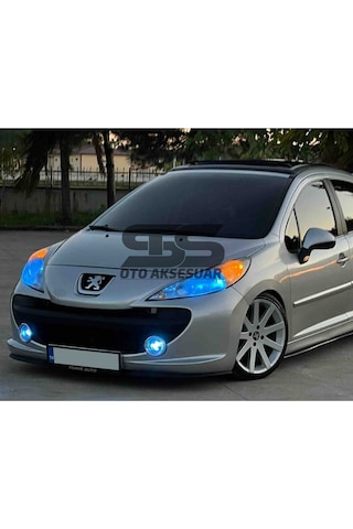 Peugeot 207 Cupra R Uyumlu Ön Lip Mat Siyah Ön Tampon Lip (Sts Oto Aksesuar) (01)