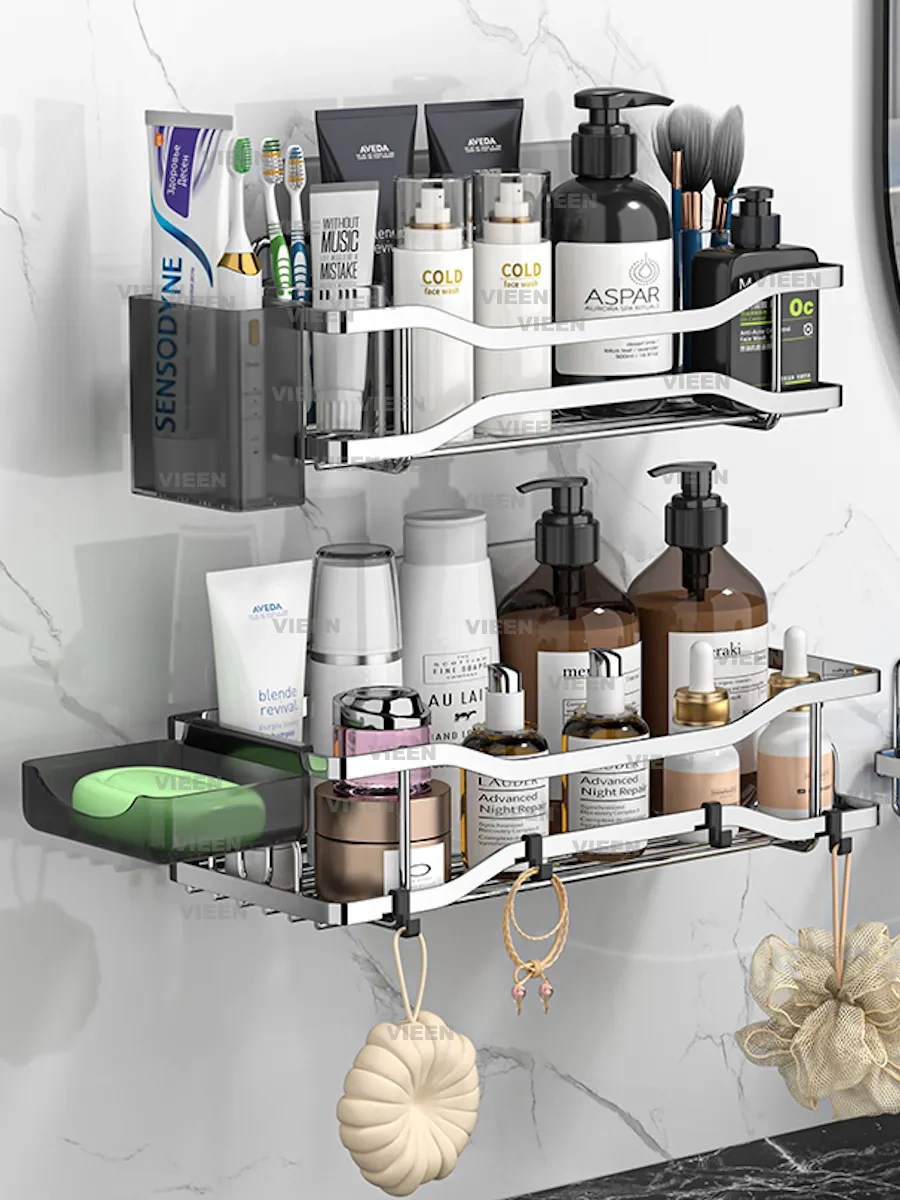 Vieen Delme Gerektirmeyen Banyo Rafı 312144667 Gri