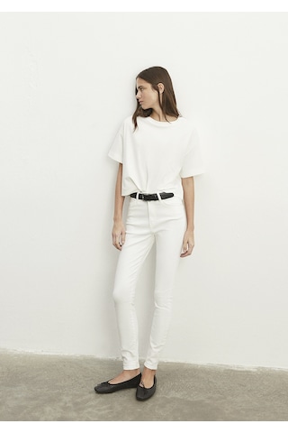 Mavi - Serenay Beyaz Gold Shape Jean Pantolon 100980-83673 Beyaz