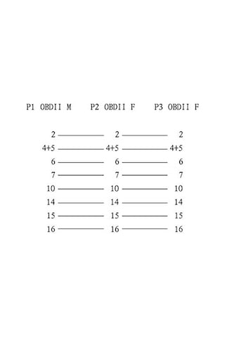 Honmex Obd2 16pin 8 İplikli Araç Çevirici Kablosu, 30cm Uzunlukta Y Şekilli Flatten Kablolar, Bluetooth Sinyal Güçlendirici Ve Konum Ayarlayıcı