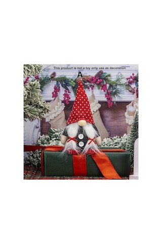 20 Cm Nordik Noel Cücesi Yılbaşı Çam Ağacı Süsü Yılbaşı Peluş Figür
