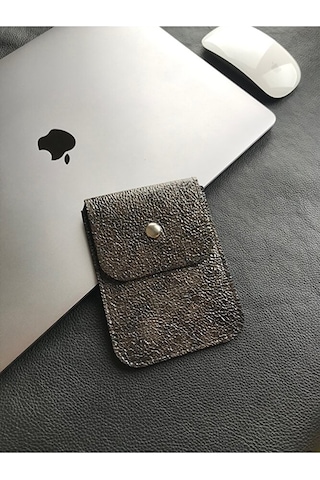 Magic Mouse Kılıfı Apple Uyumlu Hakiki Deri Çıtçıtlı Kapama Tablet Kılıfı