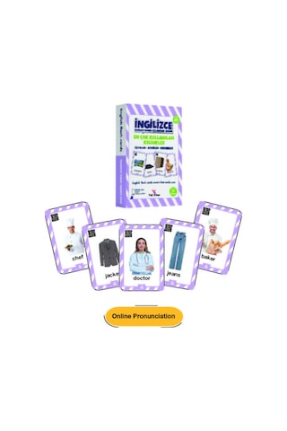 4-9 Yaş İngilizce Konuşturan Kelime Kartları English Flash Cards/ Okul Öncesi Ve İlkokul /376 Kelime