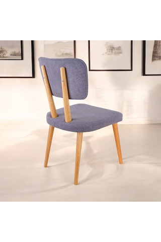 Polly Ahşap Sandalye Gri 4 Adet