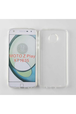Lenovo Moto Z Play Kılıf Zore Şeffaf Ince Ve Esnek Süper Silikon Renksiz