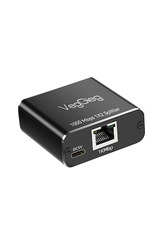Veggieg V-S201 2 Port Rj45 Gigabit Ethernet Çoklayıcı Splitter Adaptör