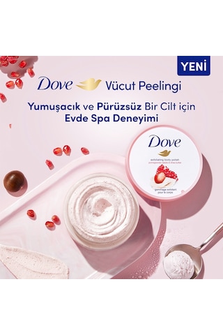 Dove Nar Çekirdeği & Shea Yağı Vücut Peelingi 225 ML