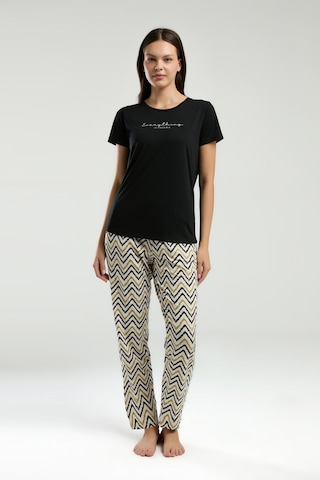 Arnetta Kadın Siyah Pijama Takımı Ar3236-s-v2 Siyah