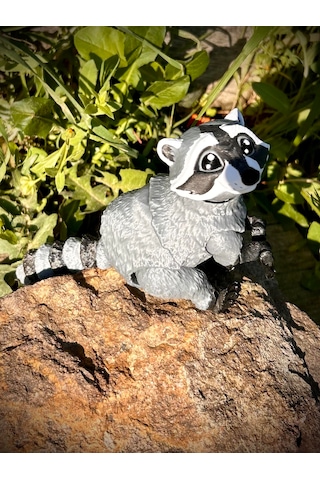 Rakun Oyuncak 3d Hareketli Organik Vip Model - Büyük Boy