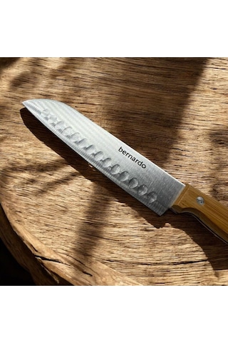 Peramari Bernardo Naturel Bamboo Line Santoku Bıçak 18 Cm Çok Renkli