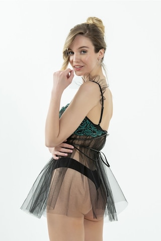 Magic Form 7216 Kadın Yeşil Balenli Sütyenli Tüllü Gecelik Yeşil