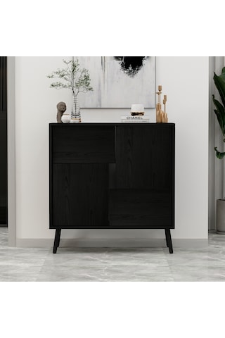 Darien Ç001 Çok Amaçlı Dolap Ahşap Siyah