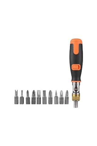 Dancemonkey İki Yönlü Cırcır Tornavida 10 Adet 1 Arada Çok Uçlu Cırcır