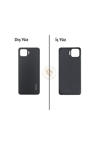 Oppo Kapak Reno 4 Lite Siyah Arka Kapak Arka Cam Batarya Kapağı Lazer Kesim Kapak Pil Kapağı Back Cover Çok Renkli