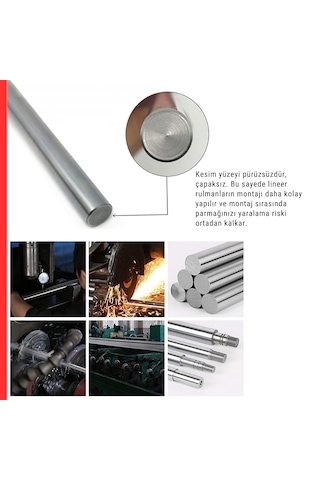 20 Mm Lineer Rulman Uyumlu Transmisyon Mili 1 Metre Yatay Hareket Sistemleri
