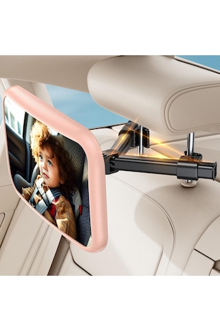 Mirror Safe Bebek Araba Aynası, 360 Dönebilen, Kırılmaz, Geniş Açılı Arabada Bebek Var Sticker
