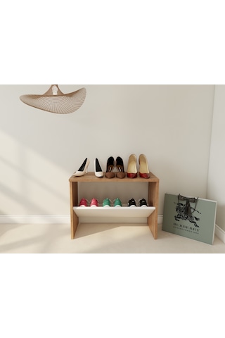 Erine Ayakkabı Dolabı Açık Kahverengi