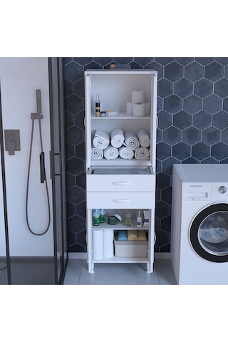 Yatak Odası Dolabı Gardırop Banyo Dolabı Mutfak Dolabı Çok Amaçlı Dolap Beyaz