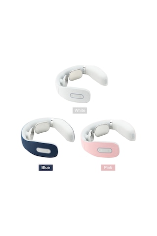 Teltree Beyaz Akıllı Boyun Masaj Aleti: 5 Mod, 16 Seviye, Isıtmalı, Taşınabilir Rahatlık Beyaz