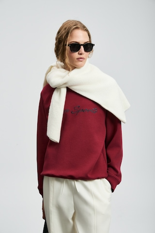 Lufian Ander Kadın Örme Sweatshırt Bordo Bordo 122030018100740 Bordo