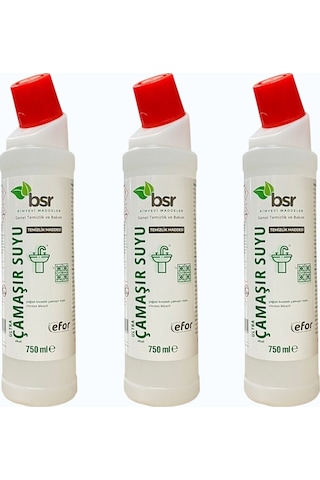 Ultra Kıvamlı Çamaşır Suyu 750 Ml 3 Lü Banyo Wc Mutfak Hijyen Temizleyici