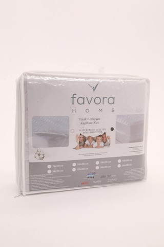 Favora Tek Kişilik Kapitone Fitted Alez 100X200 - Beyaz