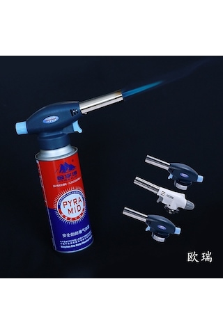 Trendooze Taşınabilir Tabancası Siyah Püskürtme Pürmüz Piknik Mangal Kamp İçin Gaz Alev Ml Siyah