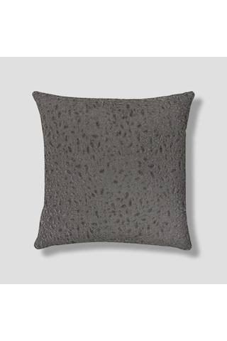 Sezyon Yuna Desenli 45x45 Zeytin Grisi Kırlent Kılıfı Zeytin Gri