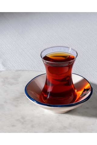 Madame Coco Vie Rouge Bourges 8'li Çay Seti - Mavi/beyaz - 108 Ml 8684427290545 Çok Renkli