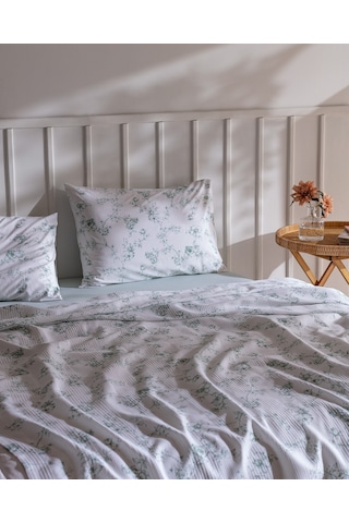 Madame Coco Tiny Çift Kişilik Ecocell Baskılı Pike Takımı - Haki 8684427201558 Çok Renkli