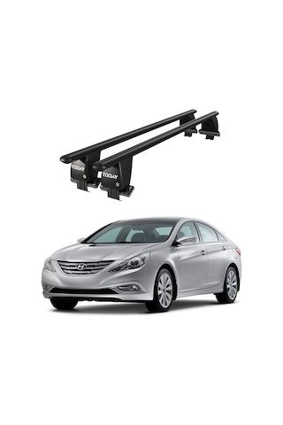 Royal Hyundai Sonata Vı 2009-2014 Uyumlu Siyah Ara Atkı Port Bagaj Tavan Barı