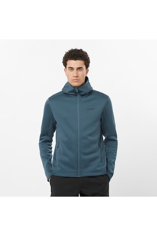 Salomon Outlıne Warm Erkek Kapüşonlu Polar Midnight Navy Lc2328800 Lacivert