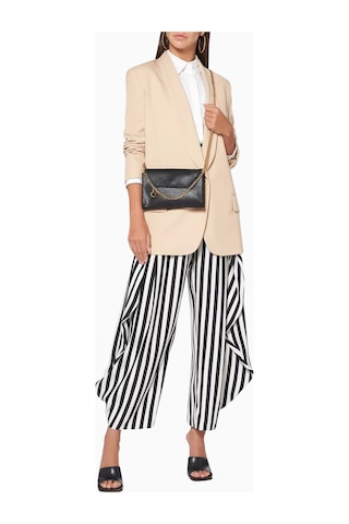 Stella Mccartney Mini Falabella Shaggy Deer Vegan Deri, Lüks Omuz-crossbody Çanta, Günlük Ve Gece Omuz Çantası Siyah