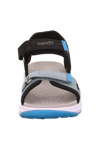 Superfit Criss Cross Çocuk Sandalet - Siyah Mavi 000588-0000 Siyah - Mavi