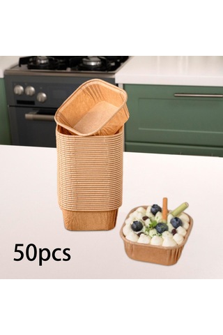 Suntek Yıldönümü Tatil Düğün Kahverengi Için 50x Cupcake