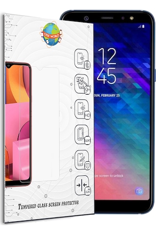 Samsung Uyumlu Galaxy A6 Plus 2018 Temperli Ekran Koruyucu Kırılmaz Cam