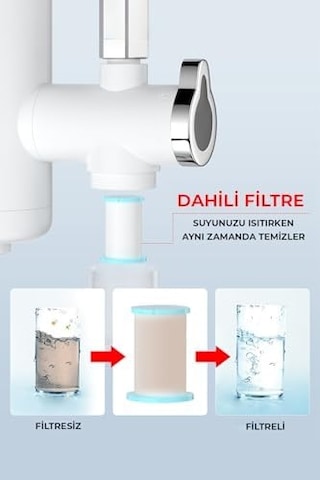 Robo Taşınabilir Dijital Sıcak Su Musluğu Tüm Bataryalara Ve Musluk Tiplerine Uyumludur