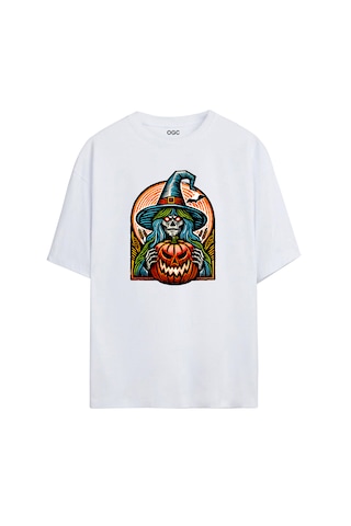 Ogc Cadı Oversize Unisex T-shirt Beyaz