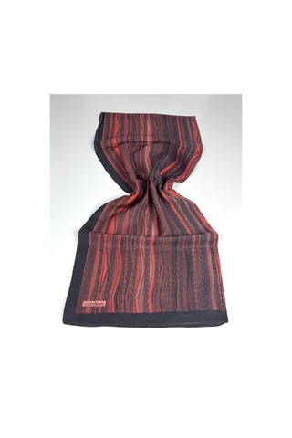 Cardion Pamuk İpek Şal - 70 X 180 - 06303 Siyah - Bordo