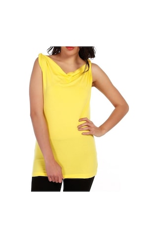 Bulalgiy Kadın Sarı Askılı Tişört - Bga243276 Sarı