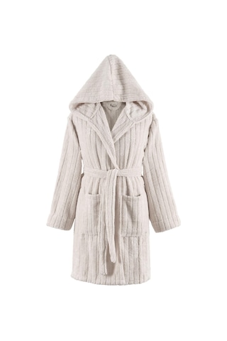 Zeynep Tekstil Comfy Kapüşonlu Wellsoft Peluş Sabahlık Robdeşambr Bornoz - Krem
