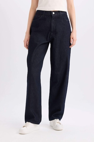 Defacto Baggy Fit Yüksek Bel Uzun Jean Pantolon E0740AX24WNNM34 Mavi