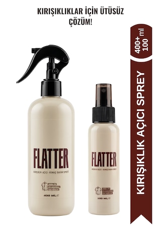 Flatter Kırışıklık Açıcı & Kumaş Bakım Spreyi 400ml + 100ml 2'li Set