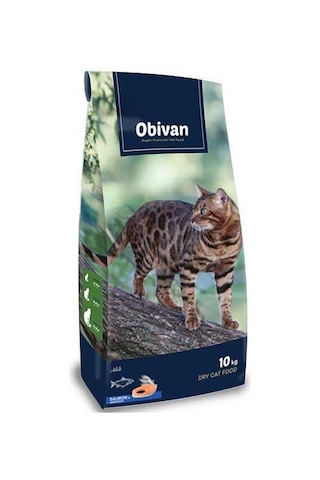 Obivan Somonlu Ve Hamsili Kedi Maması 10 Kg