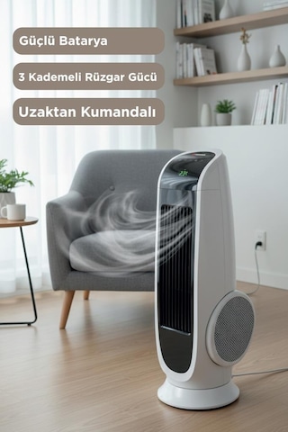 Torima TF001 130 W Vantilatör Kule Tipi Uzaktan Kumandalı Dijital Göstergeli Elektrikli Fan