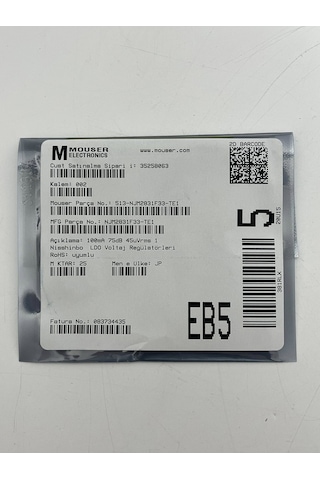 Nisshinbo Njm2831f33-te1 Voltaj Regülatörü 25 Adet